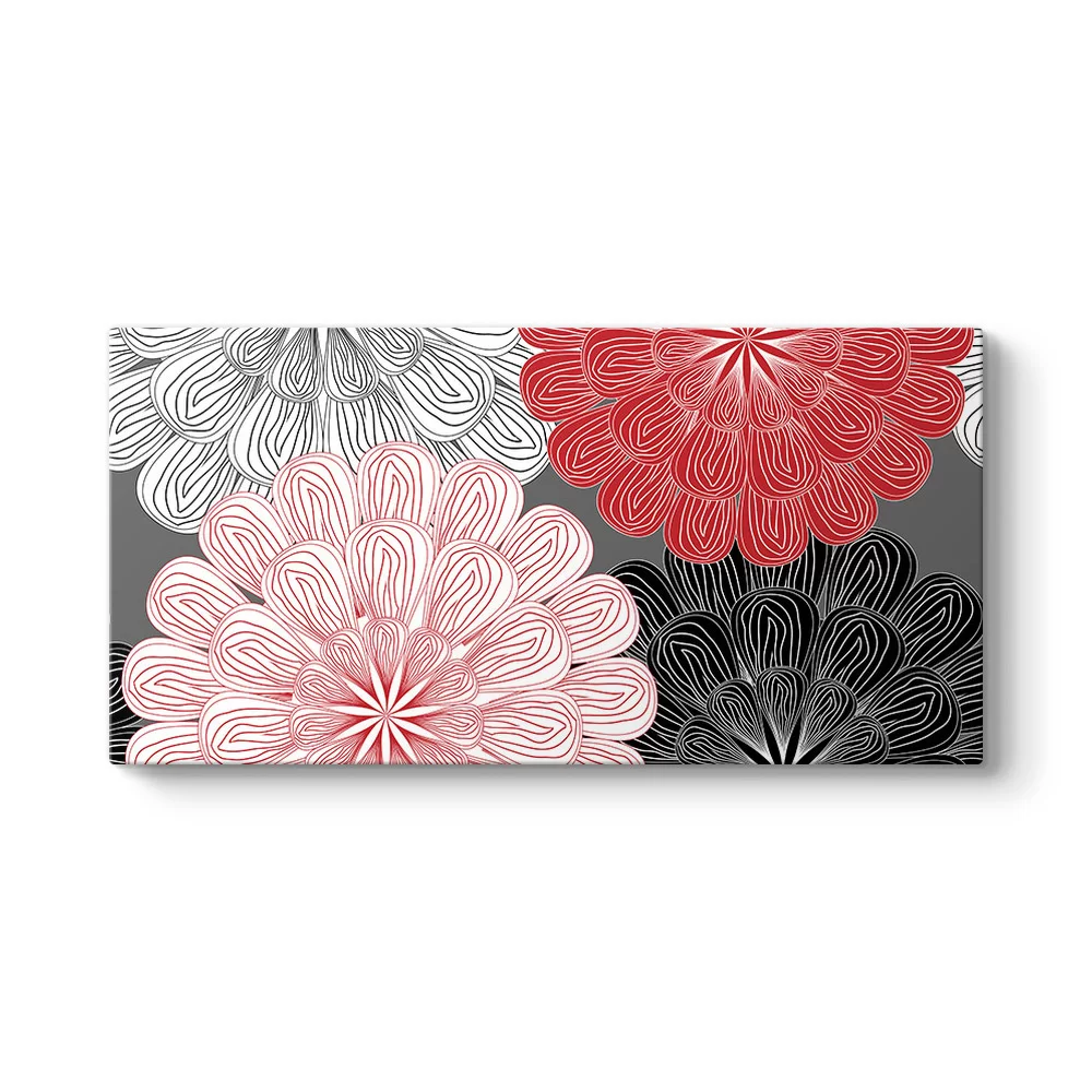 Vektörel Gerbera Çiçeği Tablosu - Model 5